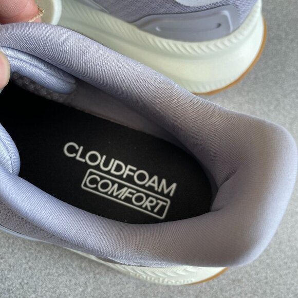 NEW Adidas Plrpath Women's Size 7 Cloudfoam Comfort Running Shoes Gray/ Purple - Picture 4 of 8